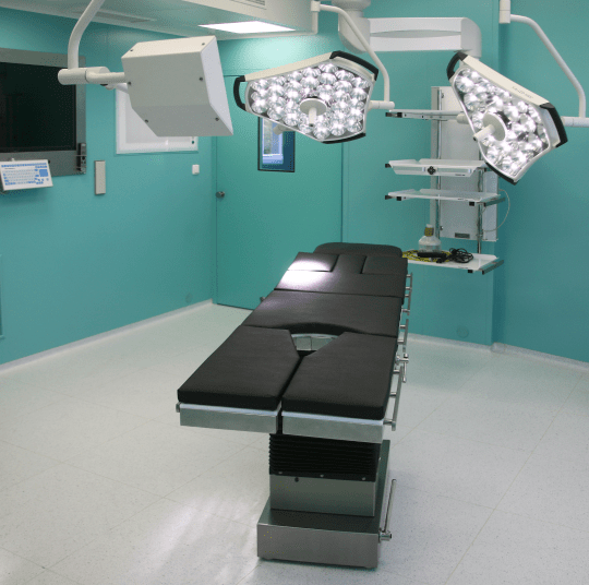 Operation room for joint replacement at VM Clinic